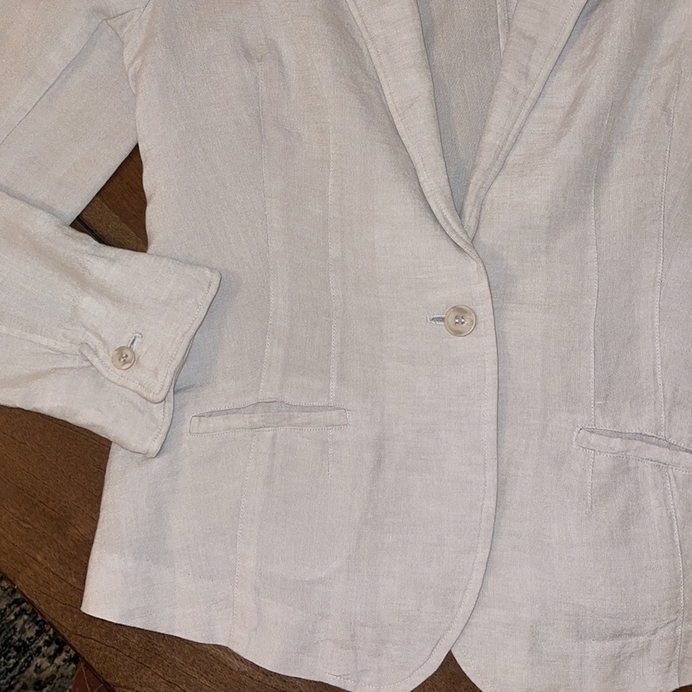 ZOZO Linen Blend Blazer Sz. MD - Picture 2 of 16
